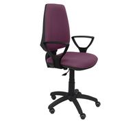 Silla elche cp bali morado brazos fijos ruedas de parqué