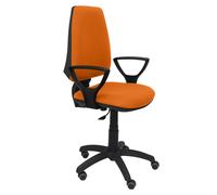 Silla elche cp bali naranja brazos fijos ruedas de parqué