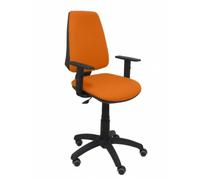 Silla Elche CP bali naranja brazos regulables ruedas de parquet