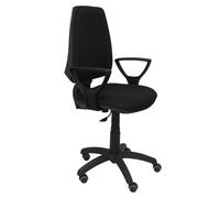 Silla elche cp bali negro brazos fijos ruedas de parqué