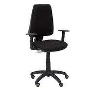 Silla Elche CP Bali Negro Brazos Regulables Ruedas de parqué