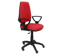 Silla elche cp bali rojo brazos fijos ruedas de parqué