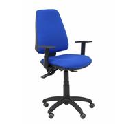 Silla Elche S bali azul brazos regulables ruedas de parquet