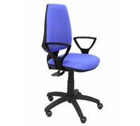 Silla elche s bali azul claro brazos fijos ruedas de parqué