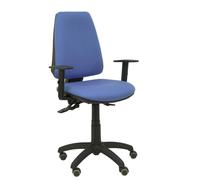 Silla Elche S bali azul claro brazos regulables ruedas de parquet