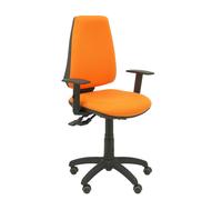 Silla Elche S bali naranja brazos regulables ruedas de parqué