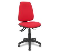 Silla elche s bali rojo ruedas de parqué