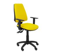 Silla Elche sincro similpiel amarillo con brazo regulable