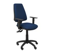 Silla Elche sincro similpiel azul marino con brazo regulable