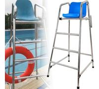 Silla elevada de salvavidas resistente para piscina, patio y playa, soporta hasta 660 libras, ideal para adultos y niños