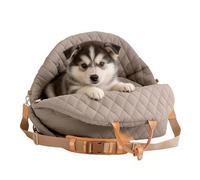 Silla Elevador para Perros en Coche Cama suave con correa ajustable