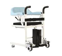 Silla elevadora de traslado de pacientes con rueda elevadora eléctrica, con cuerpo de aleación de aluminio y rueda direccional con reducción de ruido, para transporte domiciliario.