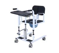 Silla elevadora de traslado de pacientes para el hogar, asiento abatible a 180° para personas mayores, con orinal, elevador 4 en 1 con altura ajustable, elevador S para personas mayores y di