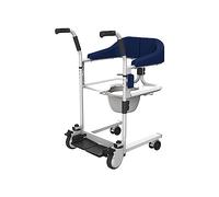 Silla elevadora de traslado de pacientes para el hogar, elevador de movilidad portátil con asiento dividido a 180° y elevador de cuña, inodoro para personas mayores y discapacitadas.