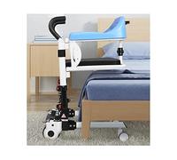 Silla elevadora de traslado de pacientes para el hogar, silla elevadora portátil con respaldo y orinal, inodoro de cabecera para ancianos y personas con discapacidad.