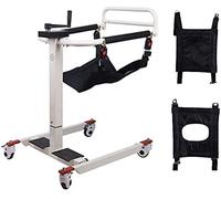 Silla elevadora de traslado de pacientes para el hogar, silla elevadora portátil para baño con asiento acolchado, inodoro y ducha junto a la cama para personas mayores con discapacidad, sill