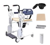 Silla elevadora eléctrica para traslado de pacientes, elevador portátil para personas mayores, salvaescaleras para personas mayores, ajuste eléctrico de elevación, asiento abatible a 180°, s