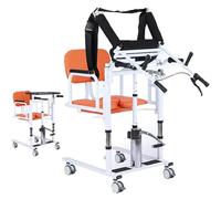 Silla Elevadora Para Traslado De Pacientes Con Estante Asistido Del Levantamiento Del Cuerpo Superior, Levantamiento Hidráulico Para Los Ancianos, Transferencia Del Cuerpo (Orange, A)
