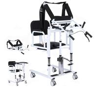 Silla Elevadora Para Traslado De Pacientes Con Estante Asistido Del Levantamiento Del Cuerpo Superior, Levantamiento Hidráulico Para Los Ancianos, Transferencia Del Cuerpo (Black, A)