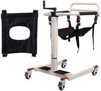 Silla elevadora para traslado de pacientes, elevador para personas con discapacidad para el hogar, elevador de ruedas, ducha de transporte con cojín suave y asiento de inodoro, cambiador de