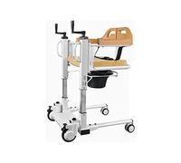 Silla Elevadora para Traslado de Pacientes Silla de traslado portátil para el hogar, 5 en 1 con asiento dividido y bacinilla, inodoro con ducha y cabecera para personas mayores con discapaci