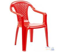 Silla En PLP Apilable Baby Camelia Color Rojo Cm 38x38xH 52