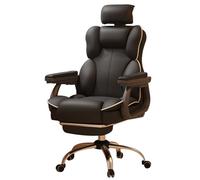 Silla ergonómica de escritorio de oficina en casa con respaldo, reposabrazos, ruedas, reposapiés, cómoda silla de estudio para computadora, para conferencias del personal, silla de oficina con