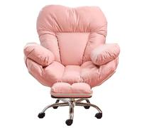 Silla ergonómica de escritorio para oficina en casa con respaldo en forma de amor, asiento ancho, soporte lumbar ajustable de 3 niveles, rodillos silenciosos, perfecta para juegos y comodidad en la