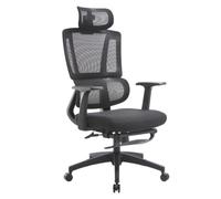 Silla ErgonóMica De Oficina Adecuada para El Hogar Gaming Soporte Lumbar Respaldo CóModo DiseñO Reclinable Tela De Malla Transpirable (Cojines De Esponja Negra)