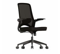 Silla ergonómica de Oficina, Conjunto de Escritorio y Silla para Oficina en casa, Altura del Asiento Ajustable, Apta para escritorios, Estudio o Trabajo(Black)