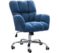 Silla ergonómica de oficina en casa con ruedas, silla de escritorio moderna de piel sintética, silla mecedora giratoria ajustable con respaldo alto