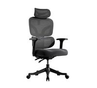 Silla ergonómica de Oficina Escritorio de Ordenador Sillas Gaming Soporte Lumbar Reposapiés Ejecutivo Giratorio 3D Reposacabezas Ajustable Malla Trabajo en casa Tarea