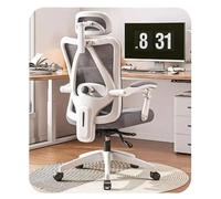 Silla ergonómica de Oficina giratoria con Ruedas y Soporte Lumbar Ajustable en 4 Posiciones, reposacabezas e inclinación de 90° a 155° para Uso en casa, Estudiantes, redacción, Juegos y reuniones (co
