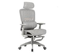 Silla ergonómica de Oficina sillas de Escritorio Ejecutivo Soporte Lumbar Respaldo para Ordenador apoyabrazos 3D Ajustables reposapiés Giratorio