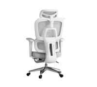 Silla ErgonóMica De Oficina Sillas Ejecutivas Escritorio para Ordenador ReposapiéS Giratorios Juegos Ajustable En Casa Reposabrazos 3D Apoyo Lumbar Reclinable