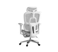 Silla ErgonóMica De Oficina Sillas Ejecutivas Escritorio para Ordenador ReposapiéS Giratorios Juegos Ajustable En Casa Reposabrazos 3D Apoyo Lumbar Reclinable