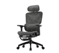 Silla ErgonóMica De Oficina Soporte Lumbar 3D Reposabrazos 3D CóModas Sillas De Escritorio En La Oficina Sentado En Casa Durante Largos Periodos Sin Cansarse (Cojines Negros Perforados)