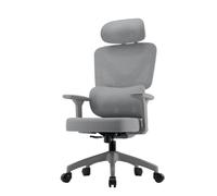 Silla ErgonóMica De Oficina Soporte Lumbar 3D Reposabrazos 3D CóModas Sillas De Escritorio En Oficina Estar Sentado En Casa Durante Largos Periodos Sin Cansarse (CojíN De Esponja Gris para E