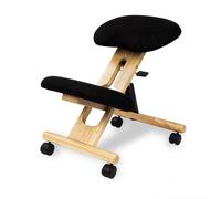 Silla ergonómica de rodillas 55-67,5 cm Ergochair Negro - Madera de haya