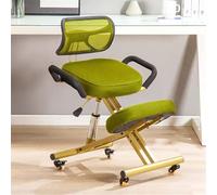 Silla ergonómica de rodillas con soporte para la espalda, taburete ajustable en altura con rodillos para mejorar la postura y comodidad en el hogar y la oficina