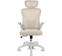 Silla ergonómica Drift DRAIR35 Beige Respaldo Malla Reclinable Reposabrazos Abatible 120 kg