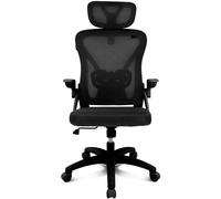 Silla ergonómica Drift DRAIR35 respaldo de malla reposabrazos abatibles 120 kg negra