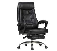 Silla ergonómica ejecutiva oficina con reposabrazos ajustables, silla escritorio giratoria cuero sintético, respaldo alto, jefe función inclinación for en casa, asiento cómodo y fácil limpiar