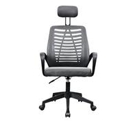 Mars Gaming MGC-ERGOB, Silla Gaming Ergonómica, Asiento y Respaldo de Malla Transpirable, Reposacabezas Regulable, Altura Ajustable Entre 110.5 y 120.5cm, Sistema de Balanceo de 3° a 18°, Gris