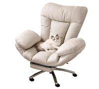 Silla ergonómica para juegos con tela técnica, función de balanceo de 15°, reclinación de 3 niveles, ruedas silenciosas, cómoda silla de escritorio para el hogar y la oficina para jugadores