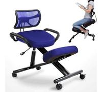 Silla ergonómica para rodillas con respaldo ajustable y rodillos para un mejor apoyo de postura en casa u oficina