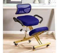 Silla ergonómica para rodillas con respaldo ajustable y rodillos para un mejor apoyo de postura en casa u oficina