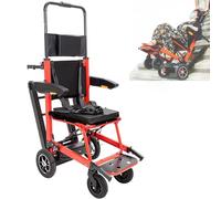 Silla Escalera Eléctrica, Sillas de ruedas plegables Silla salvaescaleras móvil Silla salvaescaleras a batería con riel extendido de 82cm para adultos Ancianos