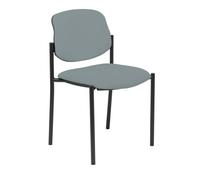 Silla fija Villalgordo bali gris chasis negro
