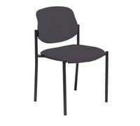 Silla fija Villalgordo bali gris oscuro chasis negro